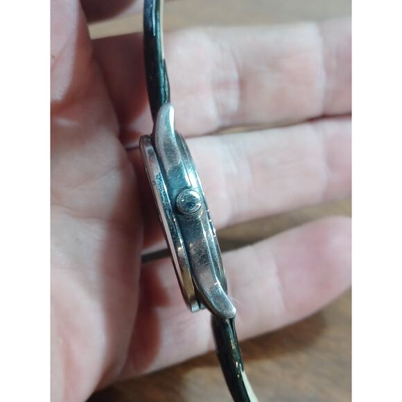 Designer Ecclissi Ladies Sterling Silver Case & Genuine Leather Strap Watch - Picture 4 of 12